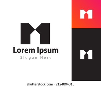 Simple letter M logo design template,  esp10 isolated