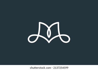 Simple Letter M Logo Design Vector