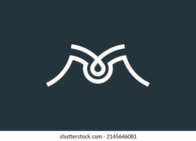Einfache Letter-M-Logo-Design-Vorlage