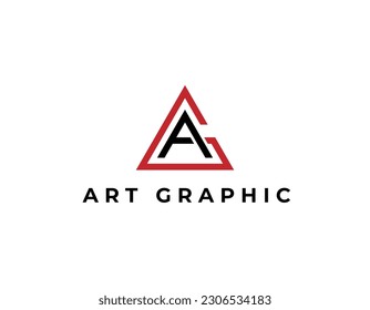 Simple Letter Mark AG Logo Design Template
