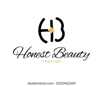 Simple Letter Mark HB Logo Design Template