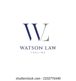 Plantilla de diseño de logotipo comercial WL para carta simple