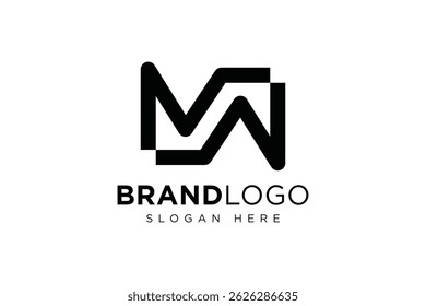 simple letter mw logo icon vector design template concept