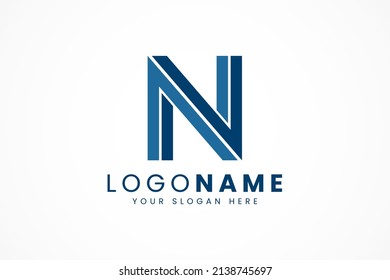 simple letter n logo minimalist