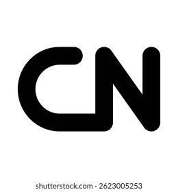 Simple Letter NC Initial logo design