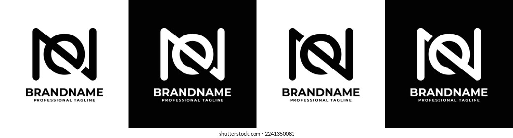 Simple Letter NE Monogram Logo, suitable for any business NE or EN initials.