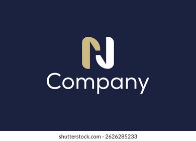 simple letter nh logo icon vector design template concept
