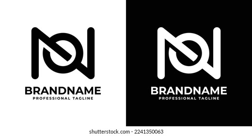 Simple Letter NO Monogram Logo, suitable for any business NO or ON initials.