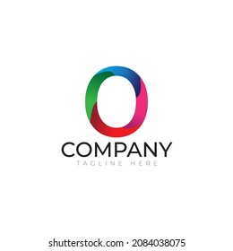  simple letter O logo vector.