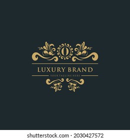 Simple Letter O luxury logo design template elements