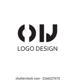 simple letter O W for logo company design