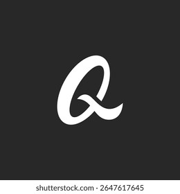 Simple Letter Q Awesome Logo Design Concept. 