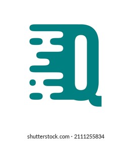 simple letter q fluid logo