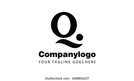 diseño de logotipo simple de letra q 