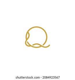 Einfaches Logo-Q-Logo-Design