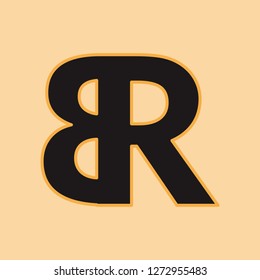 simple letter R flat 