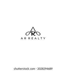 A simple letter A and letter R logo for use in a company or personal business logo