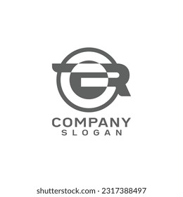 Plantilla de diseño de logotipo R O o OR para letras simples para empresas modernas