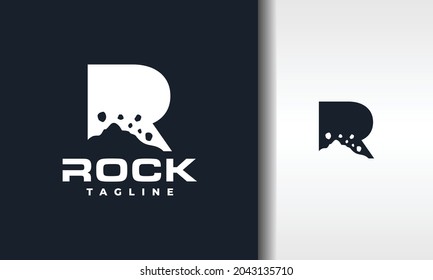 simple letter R rock logo