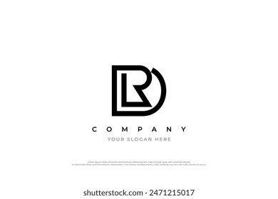 Diseño de logotipo de RD o DR