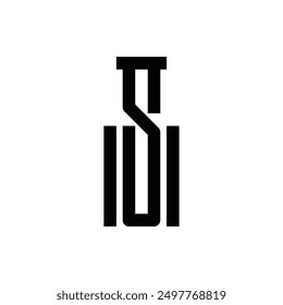 Simple letter S bottle logo