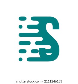  simple letter s fluid logo