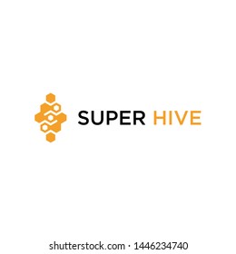 Simple Letter S And Hive Logo Icon Vector.