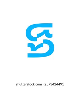 Simple letter S icon logo design vector template