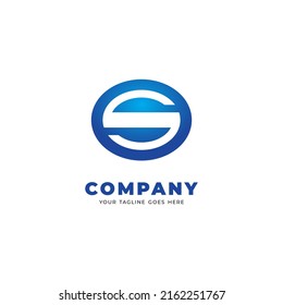 Simple Letter S Logo Design, Modern Blue S Symbol Inspiration Vector