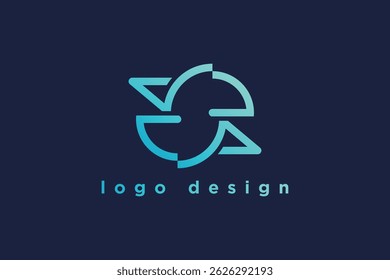 simple letter s logo icon vector design template concept