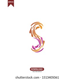 Simple letter S logo vector template design