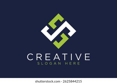simple letter ss logo icon vector design template concept