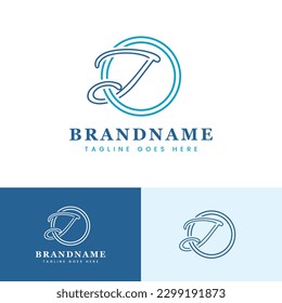 Simple Letter T With Circle Logo, suitable for any modern business with T initial.