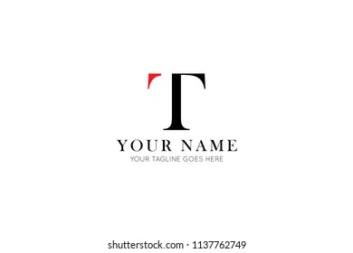 simple letter t logo, icon, symbol