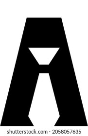 simple letter A tie logo