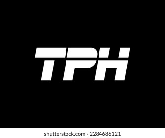 simple Letter TPH logo vector. TPH The Parts House logo