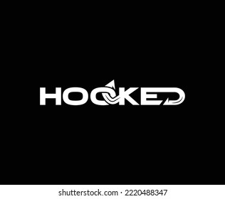 Simple Letter Type Hooked Logo Design Template