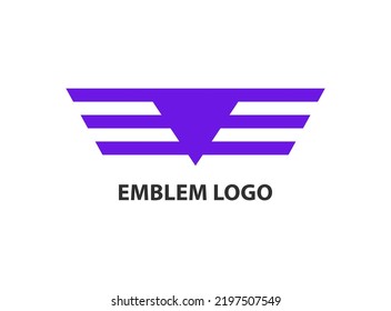 Simple letter V emblem logo