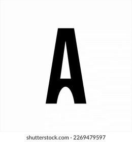 Letra simple Diseño de logotipo vectorial con concepto de puente.