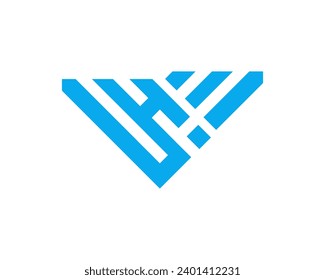  Simple letter VH logo design template