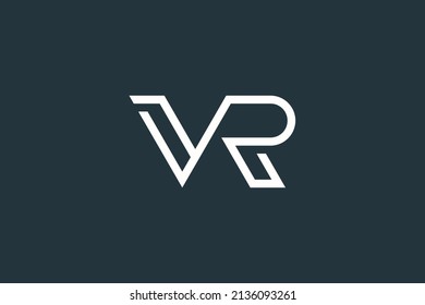 Simple Letter VR Logo Design