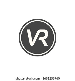Simple letter VR modern logo