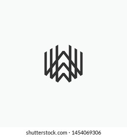 Simple letter W design logo concept, W logo design Vector