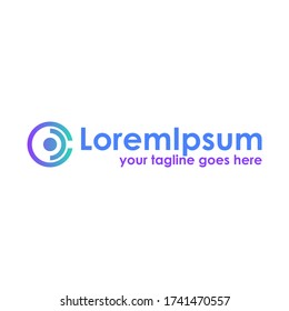 Logotipo, diseño, vector, forma de letra de CD con un concepto único