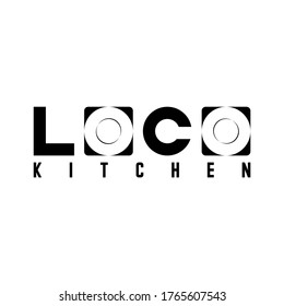 simple letter or word O text sans serif with 2 plates in O font image graphic icon logo design abstract concept vector stock. Can be used as a symbol related to food