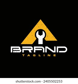 simple letter A wrench logo