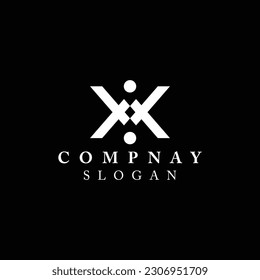 Simple letter X logo design for a clothing store