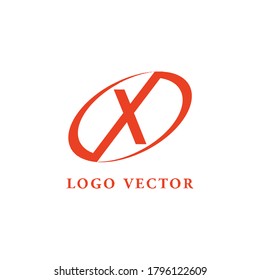 Simple Letter X logo. Elegant, authoritative and easy to read