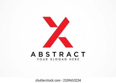 simple letter x logo template