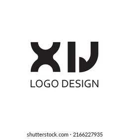 simple letter X W for logo company design